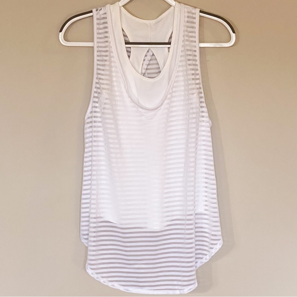 Glyder Two-Piece White Tank Top Set